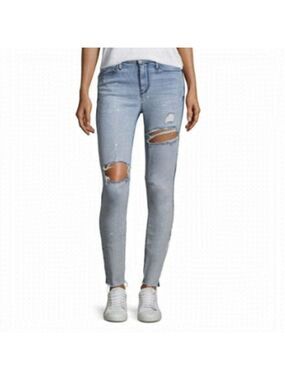 𝅺rta Gypsy Distressed Two Tone Skinny Jeans Size 29